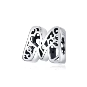 Pandora Style Silver Magic Letter M Charm - SCC1229-M Pandora Style Silver Magic Letter M Charm - SCC1229-M