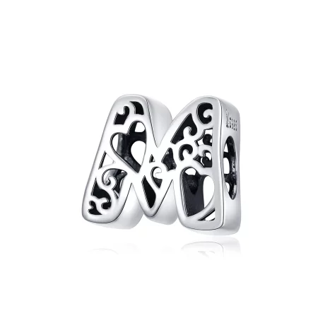 Pandora Style Silver Magic Letter M Charm - SCC1229-M