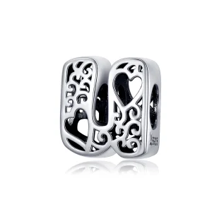 (image for) Pandora Style Silver Magic Letter U Charm - SCC1229-U