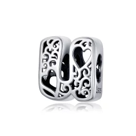 Pandora Style Silver Magic Letter U Charm - SCC1229-U Pandora Style Silver Magic Letter U Charm - SCC1229-U