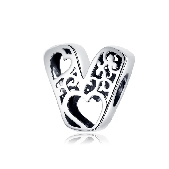(image for) Pandora Style Silver Magic Letter V Charm - SCC1229-V