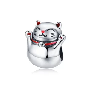 Pandora Style Silver Maneki Neko Charm - SCC1178 Pandora Style Silver Maneki Neko Charm - SCC1178