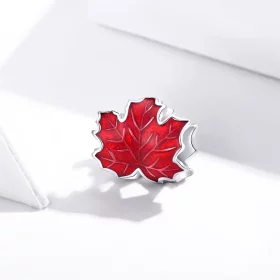 Pandora Style Silver Maple Leaf Charm - BSC335 Pandora Style Silver Maple Leaf Charm - BSC335