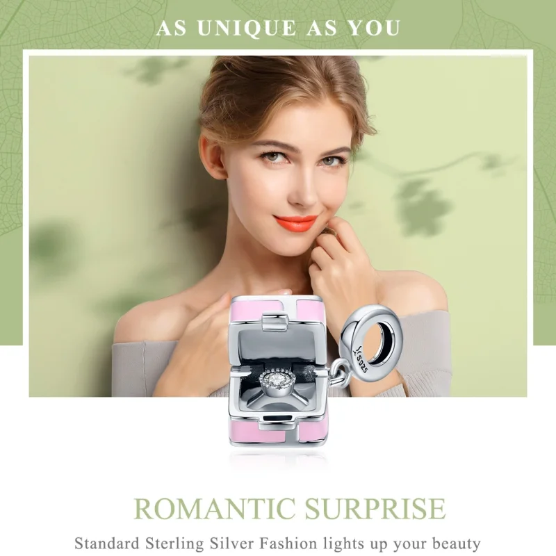 (image for) Pandora Style Silver Marriage Charm - SCC549 - View 2