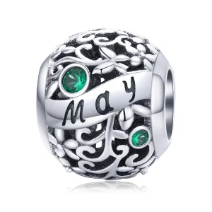 (image for) Pandora Style Silver May Birthstone Charm - SCC1385-5