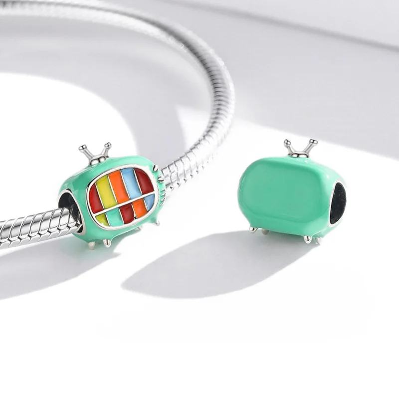 (image for) Pandora Style Silver Mini Color Tv Charm - SCC1861 - View 4