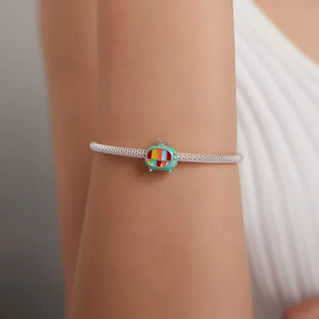 Pandora Style Silver Mini Color Tv Charm - SCC1861