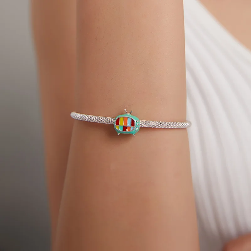 (image for) Pandora Style Silver Mini Color Tv Charm - SCC1861 - View 5