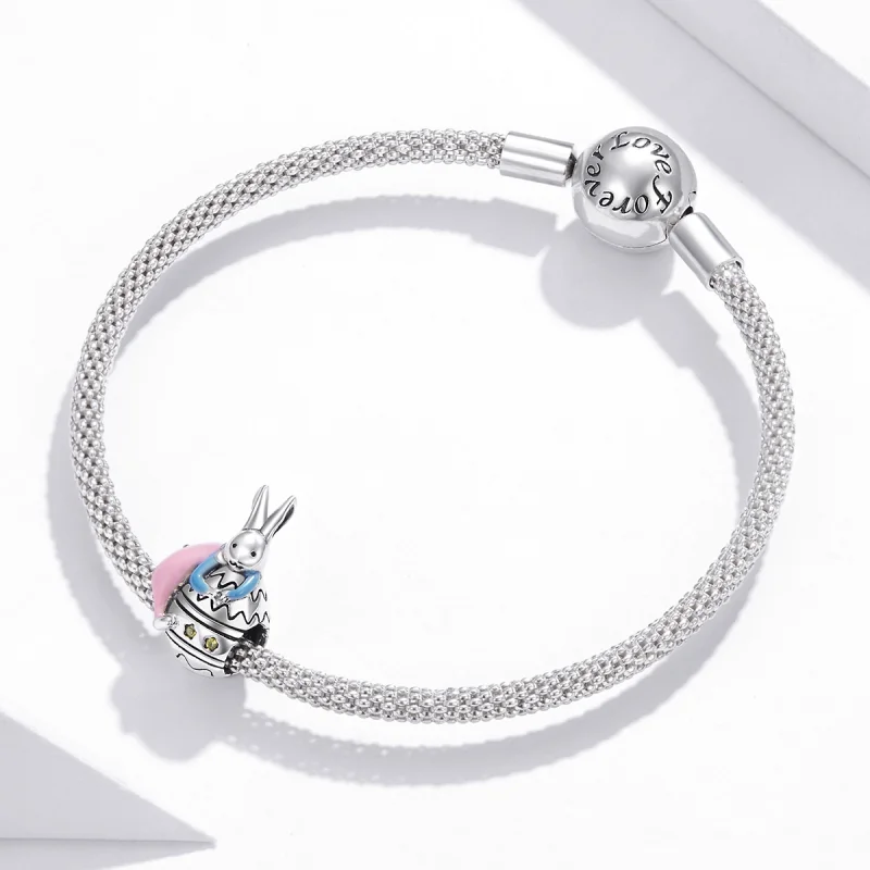 (image for) Pandora Style Silver Miss Rabbit Charm - SCC1754 - View 3