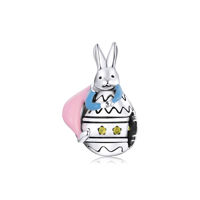 (image for) Pandora Style Silver Miss Rabbit Charm - SCC1754 - Product Image