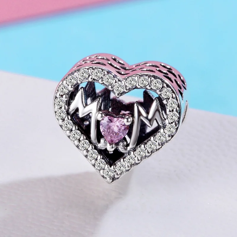 (image for) Pandora Style Silver Mom Charm - SCC395 - View 3