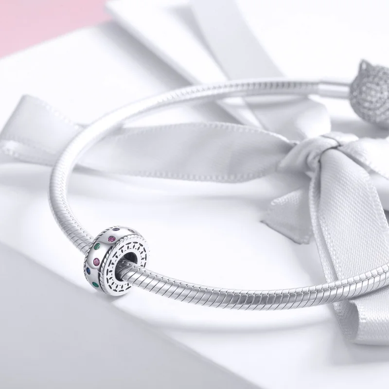 (image for) Pandora Style Silver Moment of First Encounter Spacer - SCC1005 - View 3
