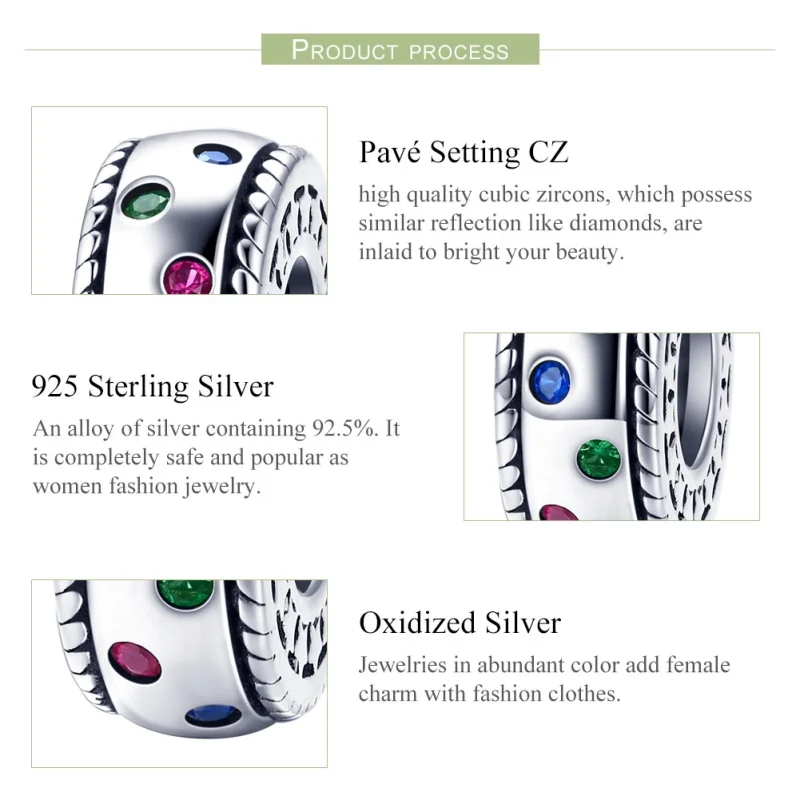 (image for) Pandora Style Silver Moment of First Encounter Spacer - SCC1005 - View 6