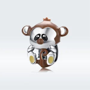 (image for) Pandora Style Silver Monkey Charm - BSC125