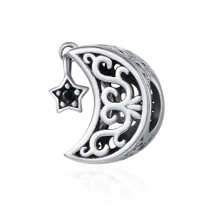 (image for) Pandora Style Silver Moon And Star Charm - SCC483