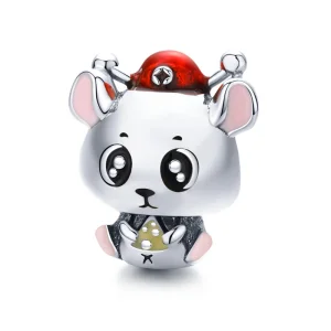 (image for) Pandora Style Silver Mouse Baby Charm - BSC113