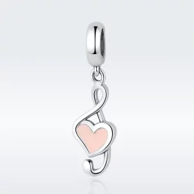 Pandora Style Silver Musical Notes Dangle - SCC110 Pandora Style Silver Musical Notes Dangle - SCC110