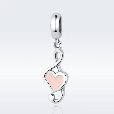 Pandora Style Silver Musical Notes Dangle - SCC110