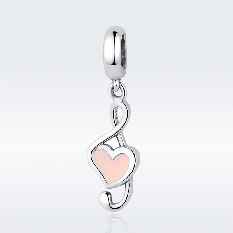 (image for) Pandora Style Silver Musical Notes Dangle - SCC110 - Product Image