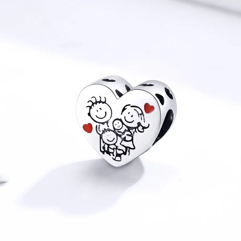 (image for) Pandora Style Silver My Family Charm - BSC237 - View 2