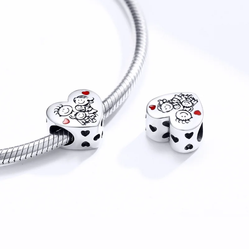 (image for) Pandora Style Silver My Family Charm - BSC237 - View 4
