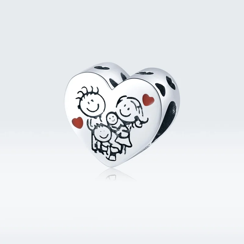(image for) Pandora Style Silver My Family Charm - BSC237 - View 5