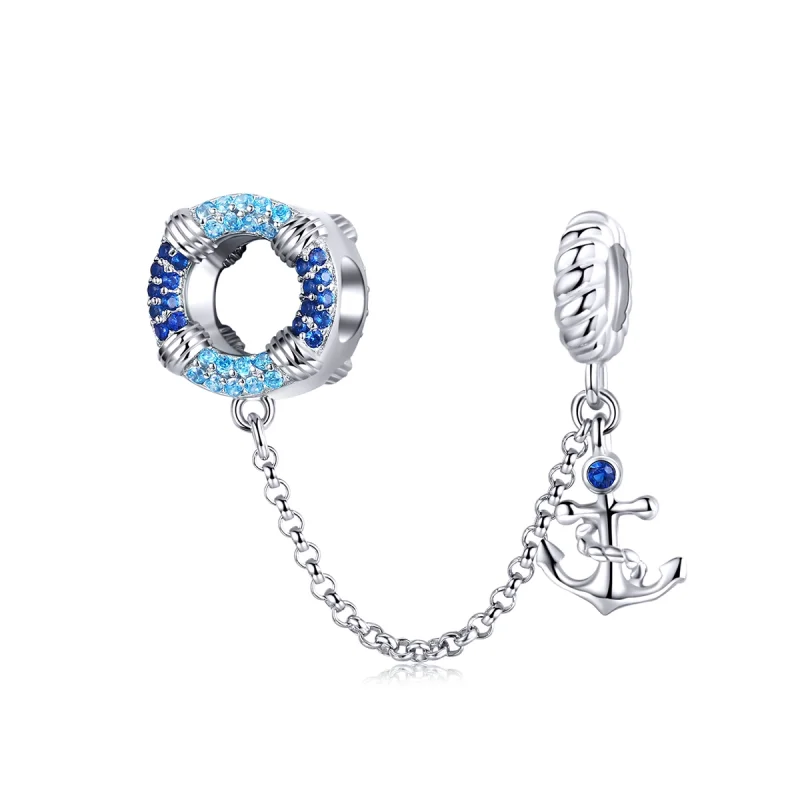 (image for) Pandora Style Silver Nautical Era Safety Chain - SCC1149 - Product Image