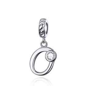 Pandora Style Silver Number 0 Dangle - SCC1183-O Pandora Style Silver Number 0 Dangle - SCC1183-O