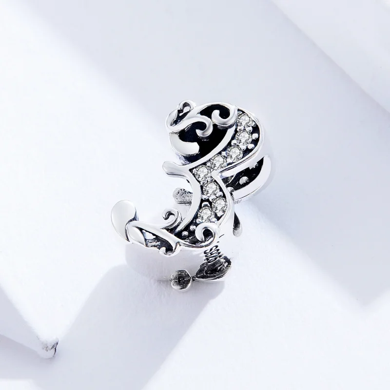 (image for) Pandora Style Silver Number 3 Charm - SCC1418-3 - View 2