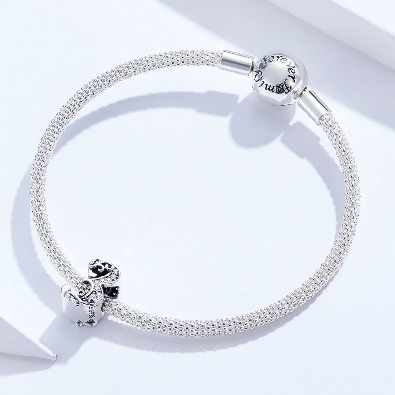 (image for) Pandora Style Silver Number 3 Charm - SCC1418-3 - View 3