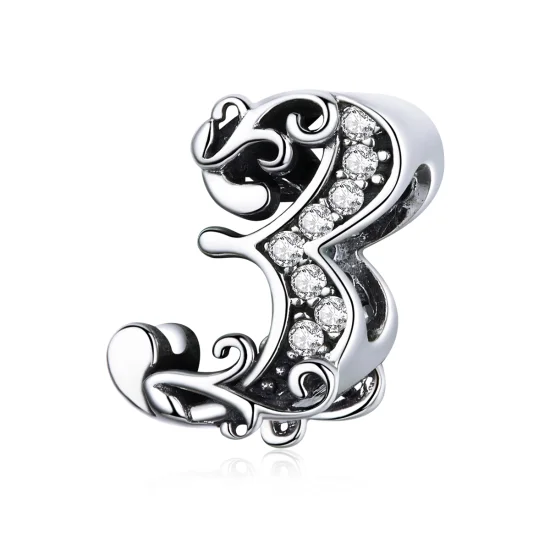 (image for) Pandora Style Silver Number 3 Charm - SCC1418-3