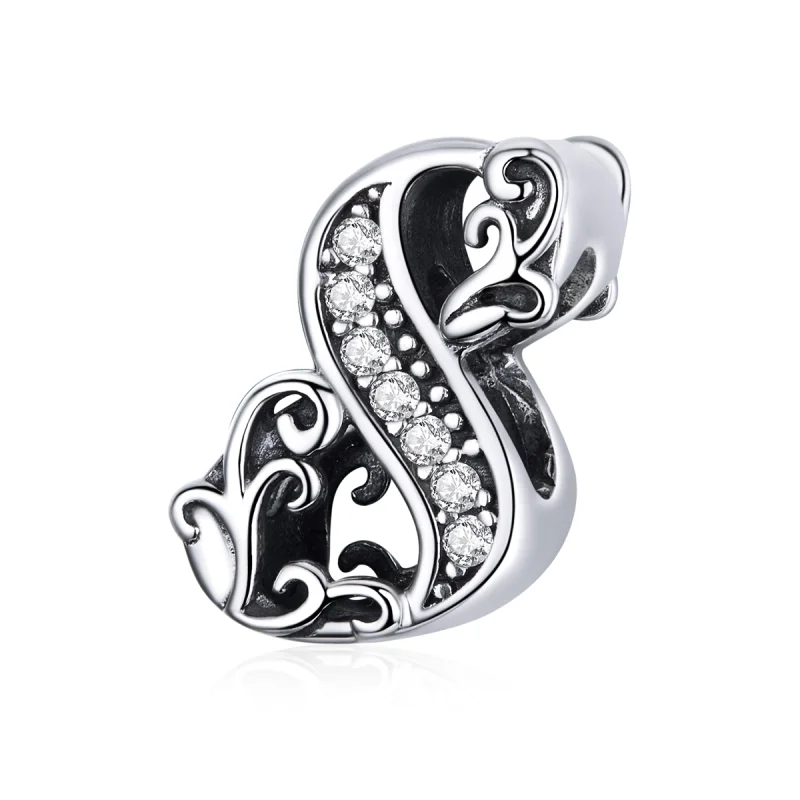 (image for) Pandora Style Silver Number 8 Charm - SCC1418-8 - Product Image