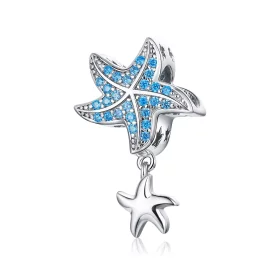 Pandora Style Silver Oceanic Starfish Charm - BSC252 Pandora Style Silver Oceanic Starfish Charm - BSC252
