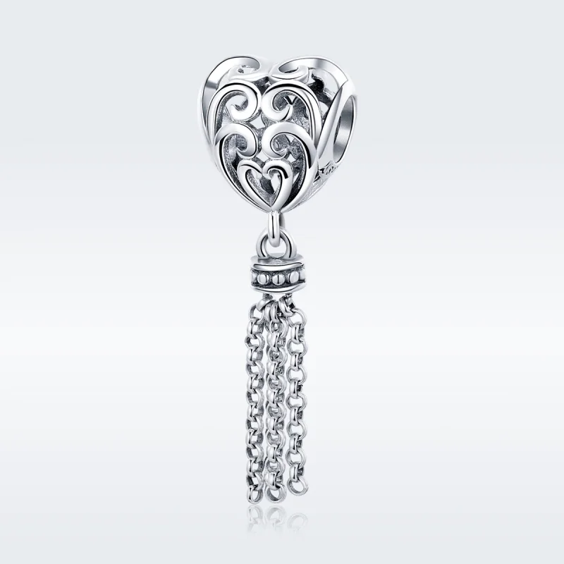 (image for) Pandora Style Silver Openwork Dreamcatcher Charm - SCC722 - View 3