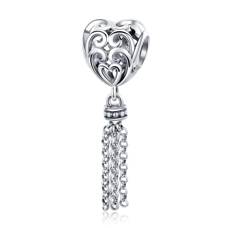 (image for) Pandora Style Silver Openwork Dreamcatcher Charm - SCC722 - Product Image