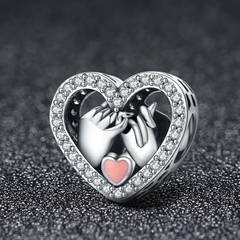 (image for) Pandora Style Silver Our Pinky Promise Forever Charm - SCC167 - View 2