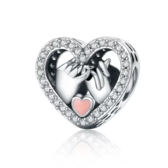 Pandora Style Silver Our Pinky Promise Forever Charm - SCC167