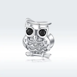 (image for) Pandora Style Silver Owl Charm - BSC124