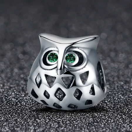 Pandora Style Silver Owl Charm - SCC424