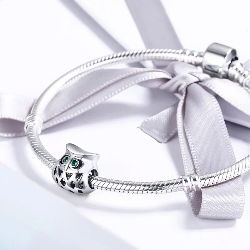 (image for) Pandora Style Silver Owl Charm - SCC424 - View 4