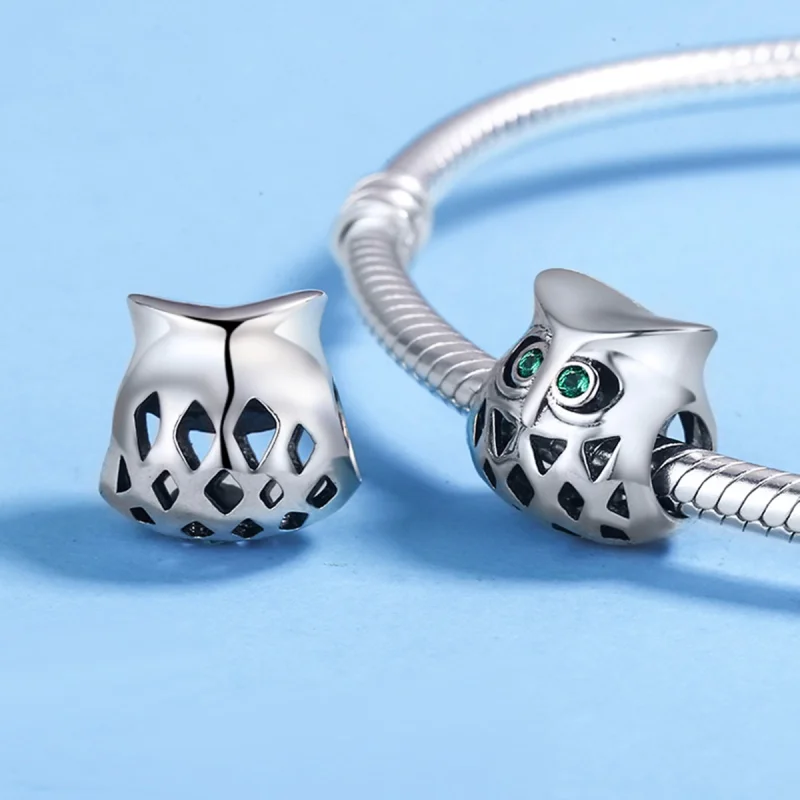 (image for) Pandora Style Silver Owl Charm - SCC424 - View 5