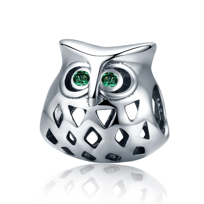 (image for) Pandora Style Silver Owl Charm - SCC424 - Product Image