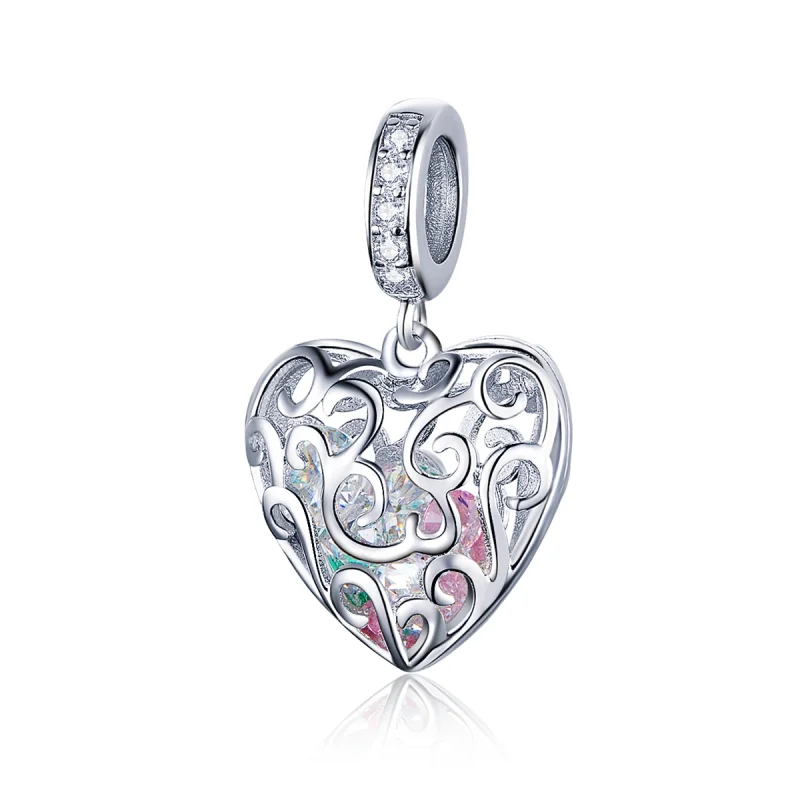 (image for) Pandora Style Silver Palpitation Dangle Charm - SCC1126 - Product Image