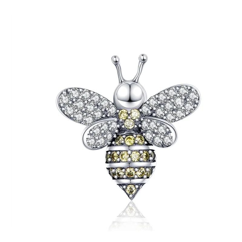 (image for) Pandora Style Silver Pavé Bee Charm - SCC1194 - Product Image