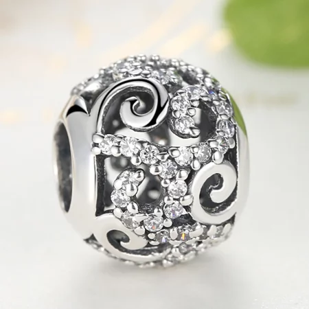 Pandora Style Silver Pavé Charm - SCC021