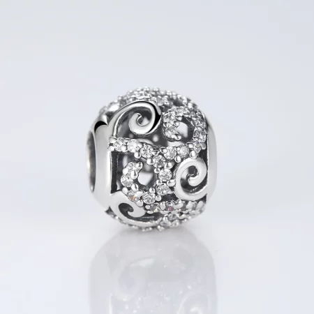 Pandora Style Silver Pavé Charm - SCC021