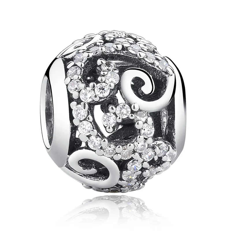 (image for) Pandora Style Silver Pavé Charm - SCC021 - Product Image