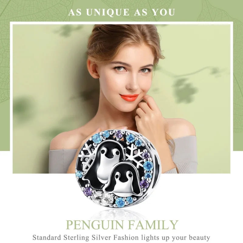 (image for) Pandora Style Silver Penguin House Charm - SCC992 - View 6