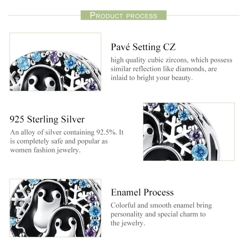 (image for) Pandora Style Silver Penguin House Charm - SCC992 - View 7