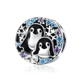 Pandora Style Silver Penguin House Charm - SCC992 Pandora Style Silver Penguin House Charm - SCC992